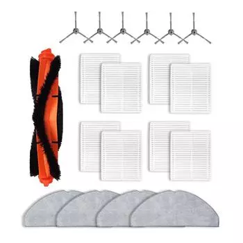 Запасные части для робота-пылесоса Lubluelu L20, набор фильтров для рулонной щетки и швабры