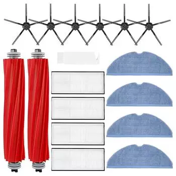 Запасные части для сменной боковой щетки Hepa Filter Mop Fabric для Xiaomi Roborock S7 S7+ S7 Maxv, S7 Maxv Plus T7S T7 Plus T7S Plus
