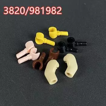 Запасные части для строительных блоков для сращивания мелких частиц 3820 People Small Hand Arm 981982 Parts Arm Accessories Finger 983 10 pieces