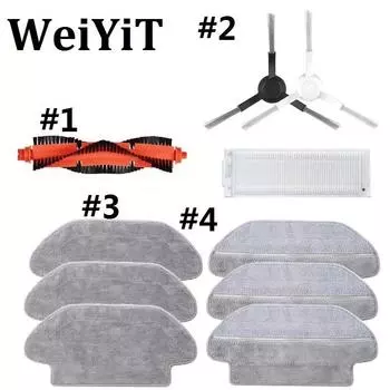 Запасные части Mijia MOP PRO Viomi V2 V3 SE, запчасти для пылесоса, аксессуары, боковые щетки для Mijia STYTJ02YM Small Cleaning Brush