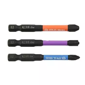 Запасные части Отвертка Бита 3 шт Аксессуары Сверло