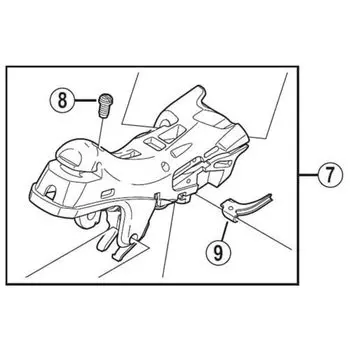 Запасные части SHIMANO кронштейн Y00E98060 (Правильно) СТ-6800