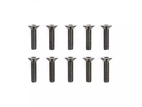 Запасные части TAMIYA RC 3x12 мм стальные шестигранные винты с плоской головкой 10 шт. № 1631 SP.1631 51631-000
