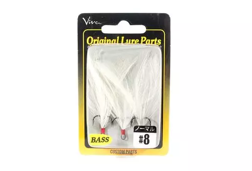 Запасные хвостовые крючки Viva Feather Hook для бас-гитары, размер 8 FH3 (4652)