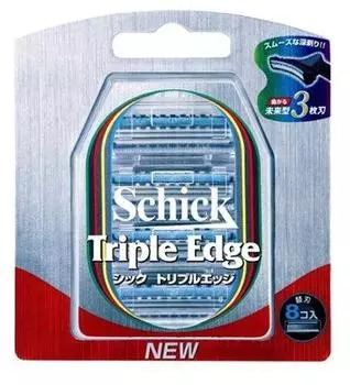 Запасные лезвия Schick Triple Edge, 8 шт.