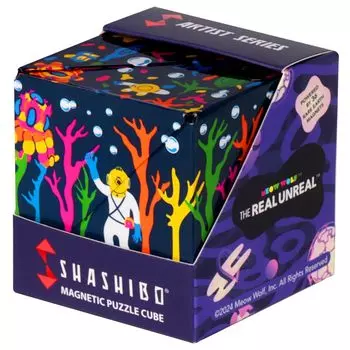 Запатентованный кубик-фиджет SHASHIBO Shapeshift Box с 36 редкоземельными магнитами, трансформирующийся в более чем 70 фигур - отмеченный наградами, - (Glowquarium)