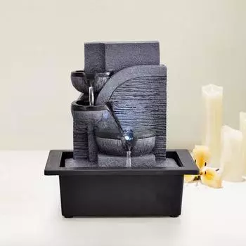 Запатентованный водный фонтан фен-шуй «Удача» для ТВ-шкафа и офиса