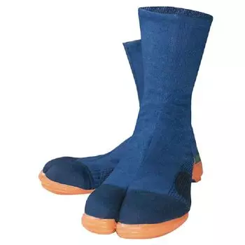 Запатентованный железный носок, пришитый на молнии типа джикатаби для высоких мест, 2000 см, цвет темно-синий [Works Homme] Мужские 26,0 тёмно-синий