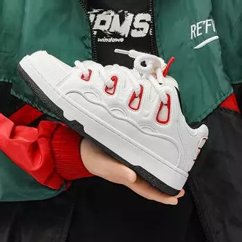 Zapatillas De Hombre Модная повседневная обувь Высококачественные кроссовки Дышащие роскошные мужские спортивные туфли с толстой подошвой Белые туфли 36