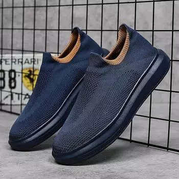 Zapatillas De Hombre Ofertas New Breathable and Easy To Wear Skateboard Shoes Korean Casual Ayakkab I Erkek Trainers SportsShoes 36 синий