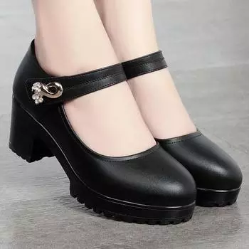 zapatos de mujer модные милые удобные весенне-летние нескользящие туфли с пряжкой на ремешке для женщин, студентов, школьников, удобные туфли ba195 35