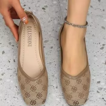 Zapatos De Mujer Women s Stylish Flat Shoes Sports Wear Classic Flat Shoes for Women 36 серый