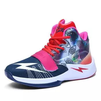 Zapatos Hombre Men Spring Lovers Basketball Shoe High Top Mandarin Duck Boot Student Men Sport Shoe Sneaker Student Running Shoe 36