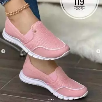 Zapatos planos de punto para mujer, zapatillas neomales de malla transpirable, comodos, ligeros, vulcanizados, sin cordones, 36 чёрный