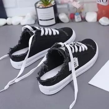 Zapatos planos mujer, мокасины белые с кордонами, примавера/верано, новая коллекция 2024 г. 35 чёрный