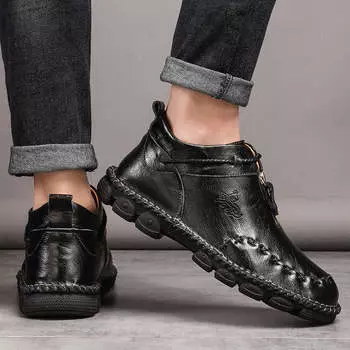 Zapatos Повседневная обувь для мужчин Мягкая подошва Брендовые кроссовки Зимняя обувь Мужская обувь Кожаные мужские белые туфли Zaptillas Красные теннисные туфли 38