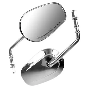 Запчасти для модификации мотоцикла, отражатель, боковые зеркала, 2 шт./пара, аксессуары для мотоциклов, серебристое зеркало заднего вида для мотоцикла, черное серебро белый