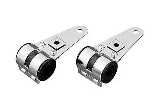 Запчасти для мотоциклов Kijima, фара, стойка, индивидуальный короткий тип, стальное покрытие 27-39 мм 205-0281 серебряный