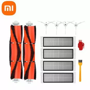 Запчасти для пылесосов XIAOMI, комплекты аксессуаров для робота xiaomi MI, запасные части для пылесоса, основная щетка, фильтр, боковая щетка, расческа Blide