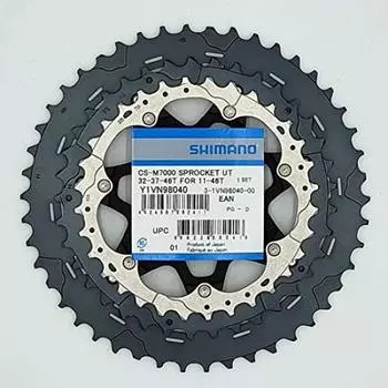 Запчасти для редуктора SHIMANO для Y1VN98040 (32-37-46Т) 11-46Т CS-M7000 серебряный