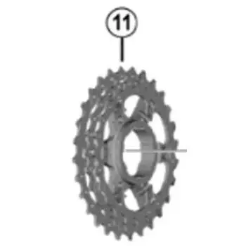 Запчасти для редуктора SHIMANO для Y1WW98050 (21-23-25Т) 12-25T CS-R7000 серебряный