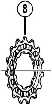Запчасти для ремонта SHIMANO 15T Gear A Y1YC15000 CS-9000