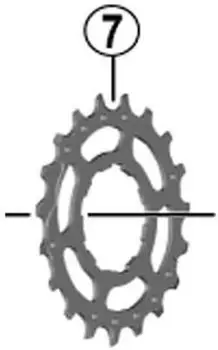 Запчасти для ремонта SHIMANO 19T Gear Y1RK19000 CS-M8000
