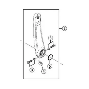 Запчасти для ремонта SHIMANO Левый шатун 170 мм (Серебряный) FC-T781 FC-T780 FC-M785 FC-M780 Y1MM98030