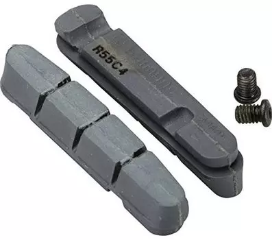 Запчасти для ремонта SHIMANO Накладка на колодку для тормозных колодок картриджного типа R55C4 для карбоновых ободов Только колодка Y8L298072 (2 пары)