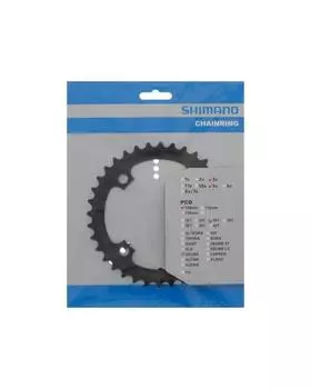 Запчасти для ремонта SHIMANO Передняя звезда с крючковыми зубьями 36T для Y1LD98090 (черный) FC-M591-L FC-M591-S FC-M591-L FC-M590-S FC-M590-L FC-M391-8