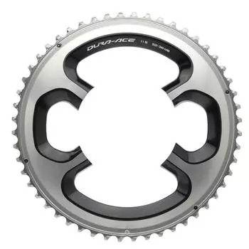 Запчасти для ремонта SHIMANO Передняя звезда с крючковыми зубьями Y1N298110 FC-9000 52T-MB (для 52-36Т) серебряный