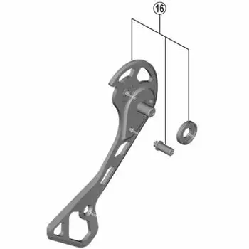 Запчасти для ремонта SHIMANO Правая пластина в сборе Y3HT98080 RD-RX817