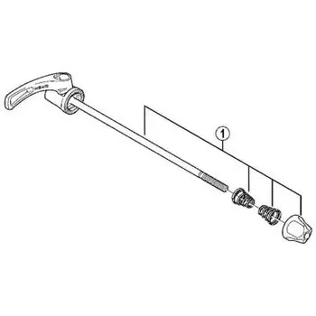Запчасти для ремонта SHIMANO Quick Axis Assembly (173мм) WH-R788-R WH-M785-R FH-T780 FH-M785-S FH-M785-L Y3TG98020