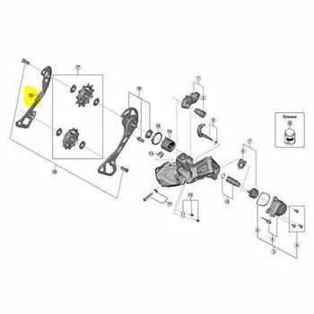 Запчасти для ремонта SHIMANO Внутренняя пластина GS Y5ZN00080