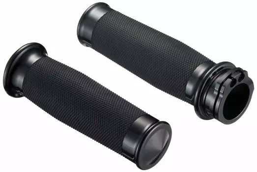 Запчасти для велосипеда Kijima, ручка Metra, алюминиевая, рифленая, резиновая, 128 мм, тип Harley, черная, 35 мм, непроникающая HD-04786 чёрный