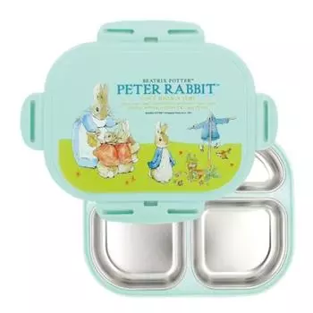 Запираемая безопасная двойная пластина из нержавеющей стали Peter Rabbit, Olive 3705, крышка + пластина, популярные корейские предметы для родителей