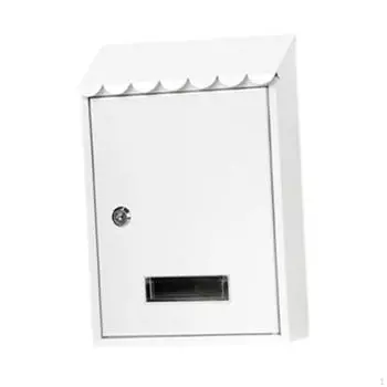 Запираемый почтовый ящик Коллекция почтовых ящиков с ключевым декоративным держателем для газет на стене чёрный