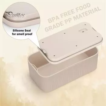 Запираемый ящик для хранения Большая вместимость Простая в установке Многоцелевой мини-органайзер для таблеток с замком Ящик для хранения с паролем бежевый