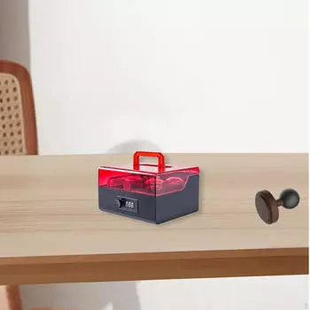 Запираемый ящик для хранения пломб для финансовых пломб с портативной конструкцией Black Red