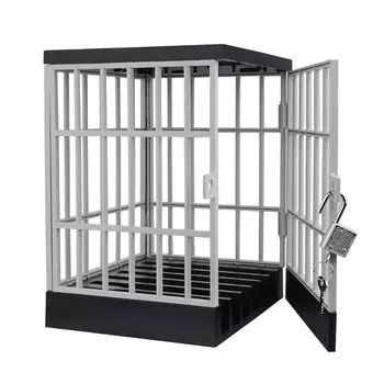 Запирающаяся клетка для мобильного телефона, тюремная камера для хранения, тюрьма для мобильного телефона, сейф для смартфона, офисный гаджет серый