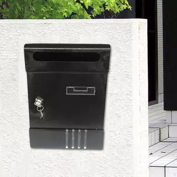 Запирающийся настенный почтовый ящик Открытый почтовый ящик Всепогодный многофункциональный сверхмощный металлический ящик с крышкой
