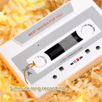 Запись голосовой открытки, поздравительная открытка, записываемая на кассете, 300 секунд, самодельная запись, музыкальная открытка ко Дню святого Валентина, годовщине, дню рождения, подарку B 60s recording