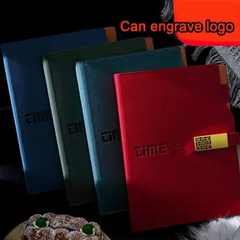 Записная книжка формата А5 из кожи, книга для записей рабочих совещаний с пряжкой, блокнот, заметки для студентов, утолщенный дневник, линованные страницы A5