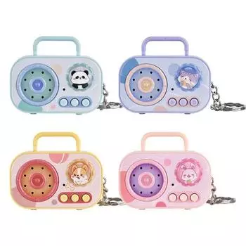 Записываемый диктофон с функцией изменения голоса, брелок, записывающая музыкальная шкатулка, подвеска для рюкзака фиолетовый