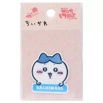 Заплатка Kokka Chikawa Hachiware 1 шт. Ширина 36 мм x высота 38 мм Утюжок для запечатывания двойного назначения с клеевым слоем GW-2004