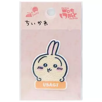 Заплатка Kokka Chikawa Кролик 1 шт. Ширина 34 мм x высота 47 мм Утюжок для приклеивания двойного назначения GW-2005