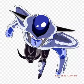 Заплатки для сумки для одежды, термонаклейки с утюгом на термонаклейке Frost Dragon Ball, супер-арт Frieza Goku, моющиеся теплопередачи