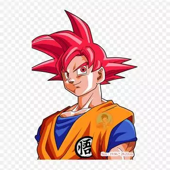 Заплатки для сумки для одежды, термонаклейки с утюгом на термонаклейках Goku Ssj God De Perfil Goku Vegeta, моющиеся теплопередачи