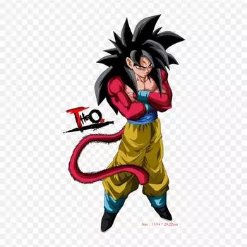 Заплатки для сумки для одежды, термонаклейки с утюгом на термонаклейках Dragon Ball Goku Super Saiyan 4 Goku Vegeta, моющиеся теплопередачи