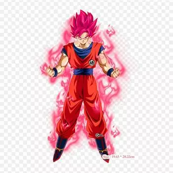 Заплатки для сумки для одежды, термонаклейки с утюгом на термонаклейках Goku Ssj Rojo Kaioken Goku Super Saiyan, моющиеся теплопередачи